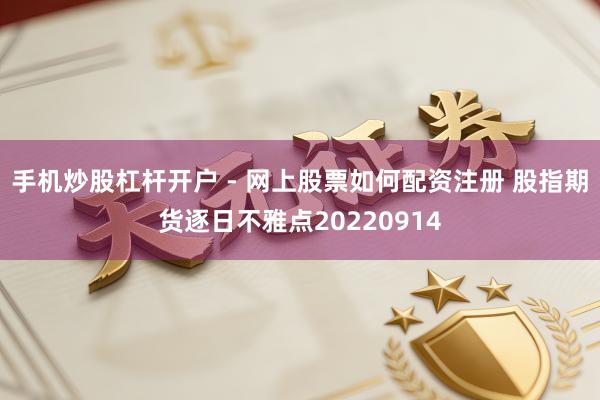 手机炒股杠杆开户 - 网上股票如何配资注册 股指期货逐日不雅点20220914